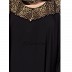 Islamic dress- Abaya with Gold jaccard print Islamic dress- Abaya with Gold jaccard print
